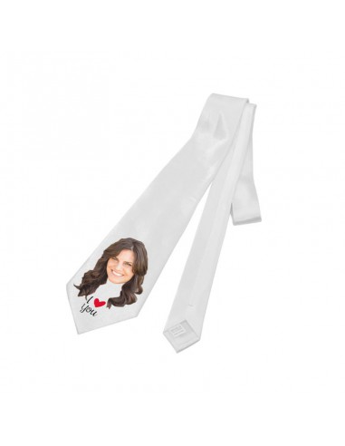 Stropdas wit en gebroken wit, sublimatie