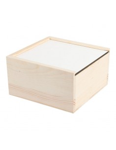 Theedoos,  hout, 4 vakken,...