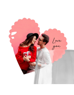 Hart decoratie (wijn)glas...