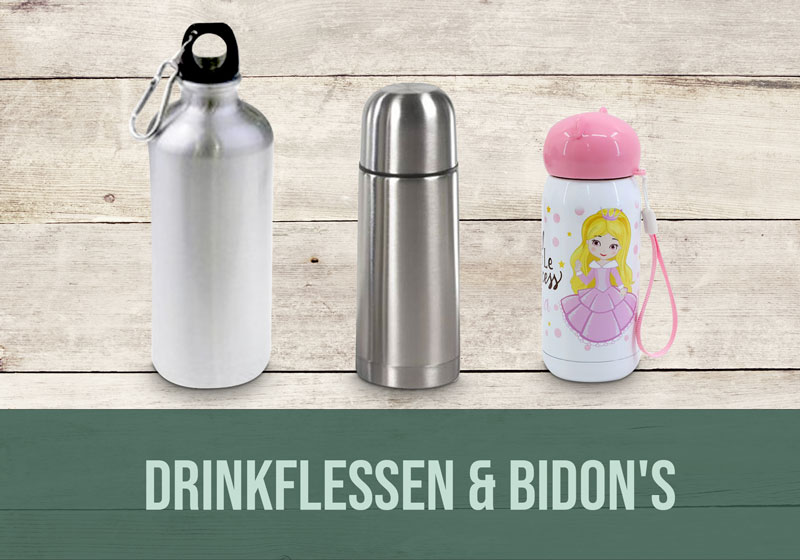 Drinkflessen & Bidon's Blanco Sublimatie Artikelen